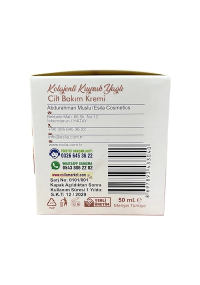 Esila Kolejenli Kuyruk Yağlı Cilt Bakım Kremi 2 x 50 ML