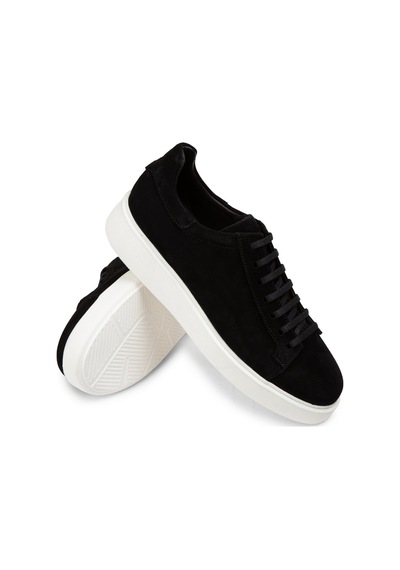 Deery Hakiki Süet Siyah Erkek Sneaker Ayakkabı - 01954Msyhe01 Siyah