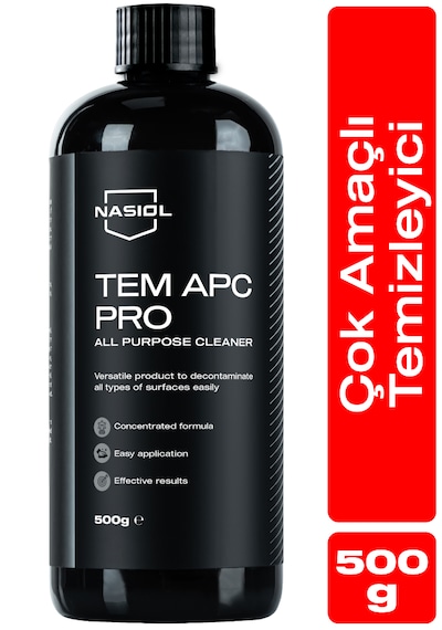 Nasiol Tem Apc Pro Araç içi Çok Amaçlı Konsantre Temizleyici 500 G Koltuk Döşeme Plastik Temizleyici