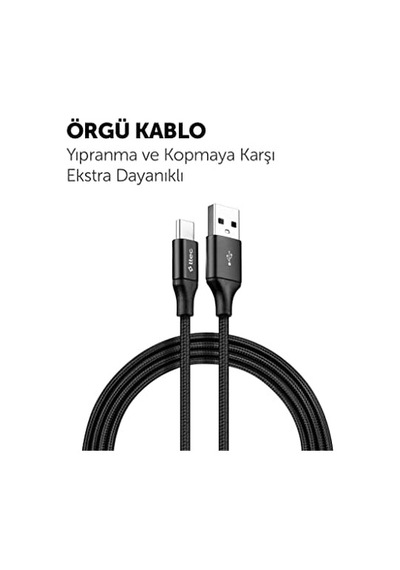 Alumicable Xl Usb-a - Usb-c Şarj Kablosu 2mt.