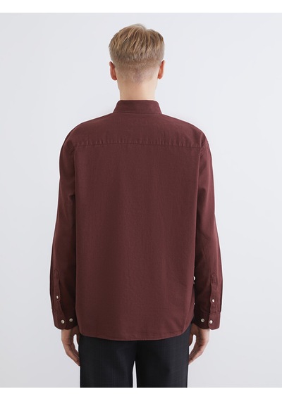 Lcw Vision Bordo Regular Fit Keten Karışımlı Erkek Gömlek Lcw Vision Bordo Regular Fit Keten Karışımlı Erkek Gömlek