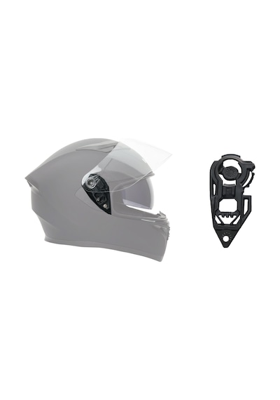 Gp Nero Mks003 Uyumlu Motosiklet Kask Vizör Bağlantı Aparatı Siyah