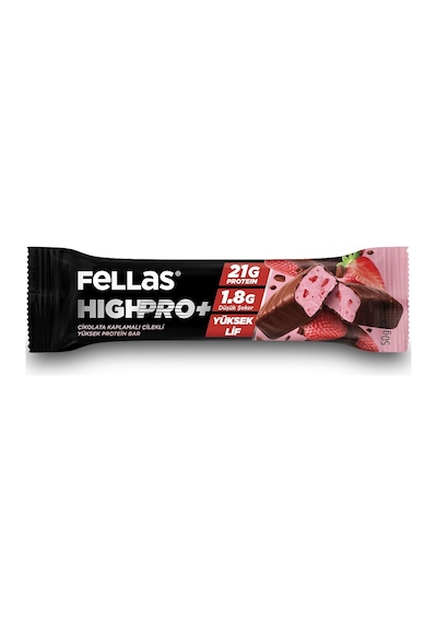 Çikolata Kaplı Highpro Protein Bar - Çilekli 50 G X 12 Adet