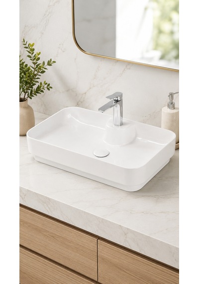 Tezgahüstü Lavabo 38 60 Cm Bold Esv-16860 Beyaz