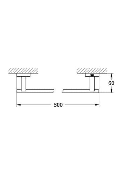 Grohe Eurocube Uzun Havluluk - 40509001 Diğer