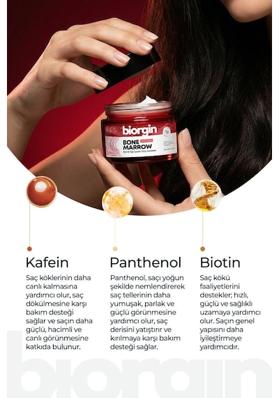 Biorgin Besleyici Onarıcı Dökülme Karşıtı Kemik İlikli Saç Maskesi 250 Ml