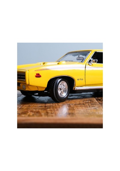 1:18 1969 Pontiac Gto Judge Sarı Diecast Klasik Model Araba Çok Renkli
