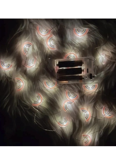 Led Işıklı Gökkuşağı Dekoratif İp Şeffaf