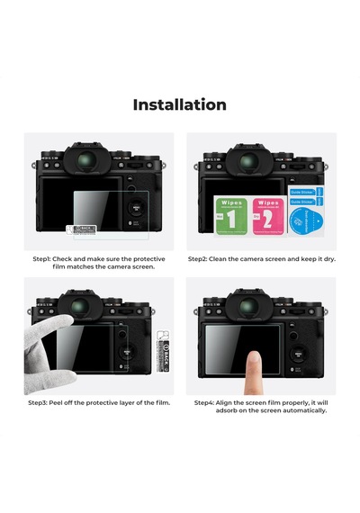 K&f Concept K&f Fujifilm X-t5 İle Uyumlu Ekran Koruyucu Set - Su
