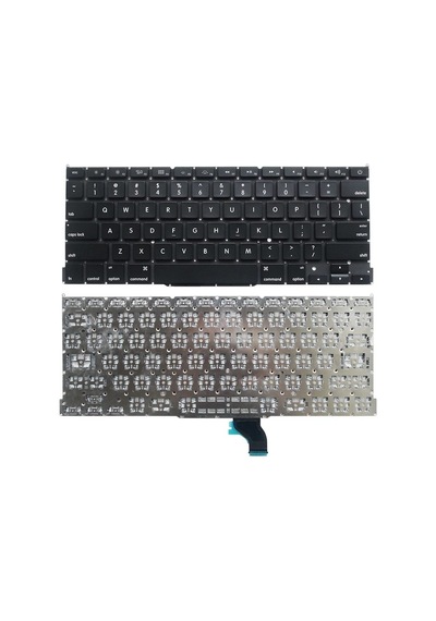 Apple Uyumlu Macbook Pro 13 A1502 2013 14 15 Laptop Klavyesi Siyah Us Küçük Enter