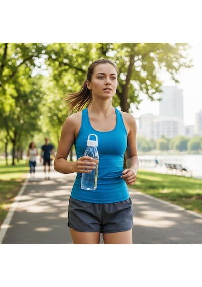 650 Ml Doa Su Matarası - Bpa Free Pet Spor Matara Beyaz Kapak Çok Renkli