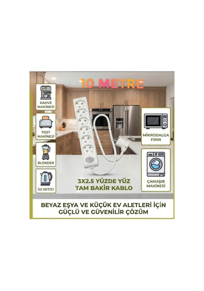 Vikomulti-let 6 Lı Anahtarlı Çocuk Korumali 3x2.5 % Yüz Tam Bakır Ttr Kablolu Uzatma Seyyar Markanin Özel Üretimi Tse Fişli Bakir Kablolu 10 Metre - 894975621 10 Metre - 894975621 8 - 10 M Vikomulti-let 6 Lı Anahtarlı Çocuk Korumali 3x2.5 % Yüz Tam Bakır Ttr Kablolu Uzatma Seyyar Markanin Özel Üretimi Tse Fişli Bakir Kablolu 10 Metre - 894975621 10 Metre - 894975621 8 - 10 M