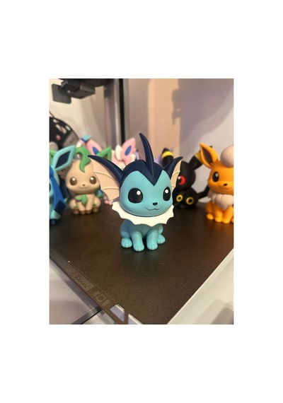 Pokemon Vaporeon Chibi Mini Masa Figürü 5 Cm Pokemon Koleksiyon İçin Mini Figür / Oyuncak