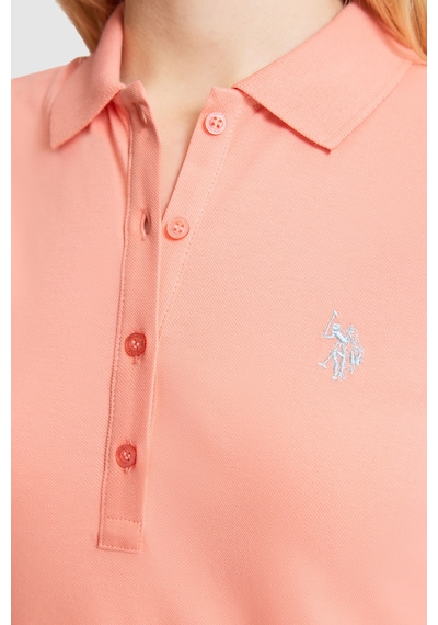 U.S. Polo Assn. U.s. Polo Assn. Kadın Mercan Tişört Basic 50321818-vr204 Coral
