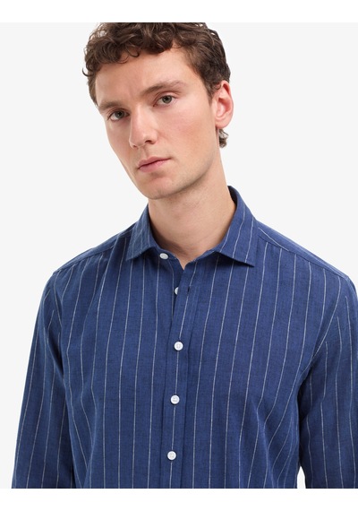 Pierre Cardin Erkek Lacivert Gömlek Desenli 50320900-vr033