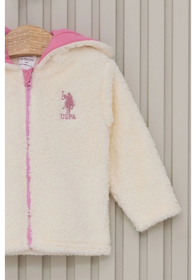 U.S. Polo Assn. Kız Bebek 3lu Takım - Krem Krem