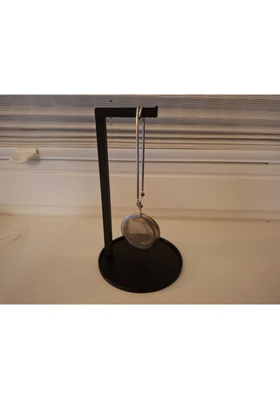Buradabulabilirsin 3d Baskı Çay Süzgeci Askısı Süzgeç Kurutma Standı Çay Demliği Askılığı Siyah Bbz