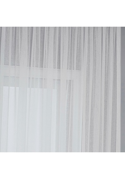 Fabric Design Keten Plus Tül Perde Krem, 100 X 190 Çok Renkli