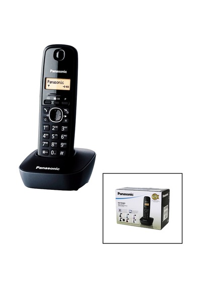 Go İthalat Panasonic Kx-tg1611 Siyah - Oval Kablosuz Dijital Telsiz Telefon