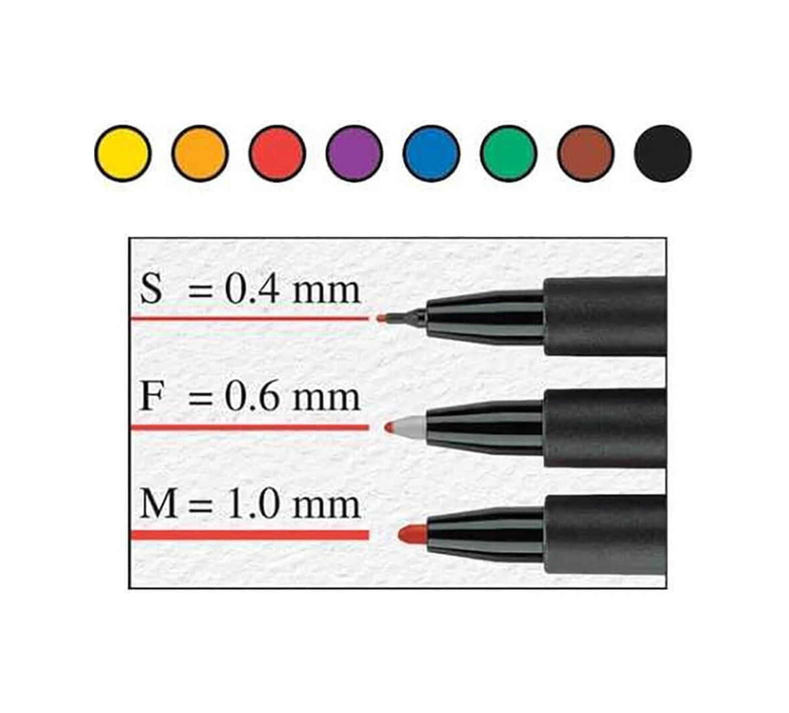 Multimark Permanent Asetat Kalemi 1.0 M 3 Renk 3 Renk