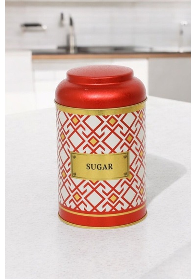 Ef115-a6 Turkish Red Sugar Desenli Baharatlık 1,1 Lt Çok Renkli