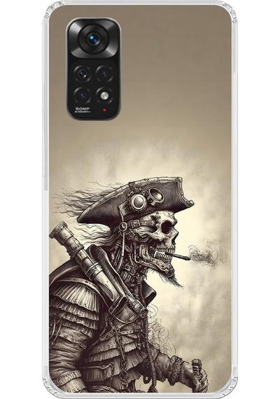 Xiaomi Redmi Note 11 Uyumlu Şeffaf Kılıf Pirate 1 Tasarımlı