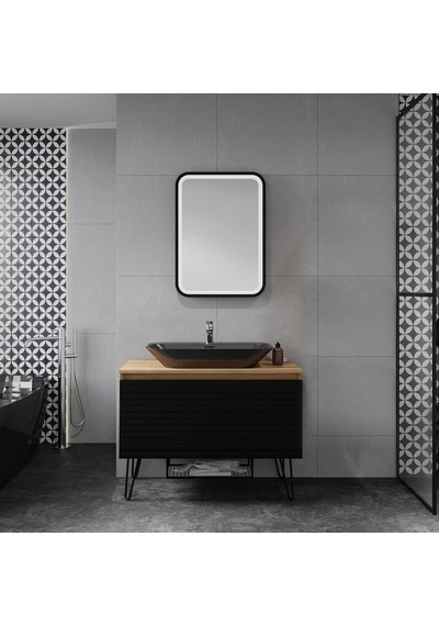 Denko Taylan 100 Cm Mdf Siyah Banyo Dolabı Takımı Siyah Denko Taylan 100 Cm Mdf Siyah Banyo Dolabı Takımı Siyah