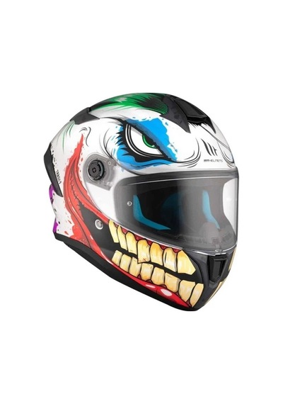 Mt Targo S Joke A5 Gloss Kapalı Motosiklet Kaskı Grafik
