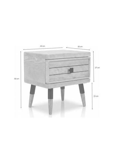 Mobenta Stria Nox: Masif Ahşap Tek Çekmeceli Komodin - 40x50 An-bk Antrasit-bakır Mobenta Stria Nox: Masif Ahşap Tek Çekmeceli Komodin - 40x50 An-bk Antrasit-bakır
