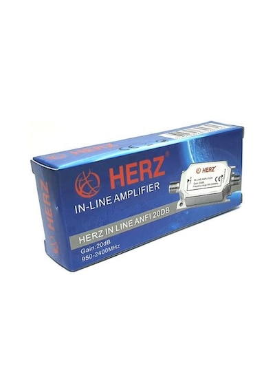 Herz 20Db In-Line Amplifier Kablo Sinyal Yükseltici