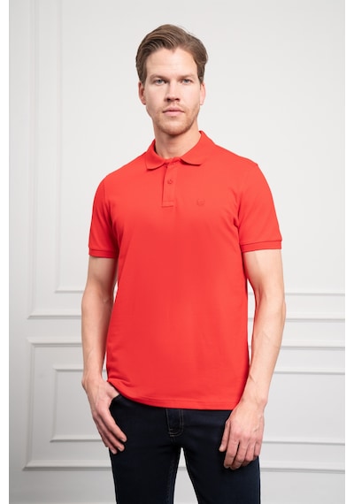 Erkek Kırmızı Basic Polo Yaka Dynamic Fit T-shirt 25yc018003550 Kırmızı Kırmızı