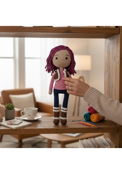 Amigurumi Oyuncak Bebek Çocuklar İçin Oyun Arkadaşı Çok Renkli