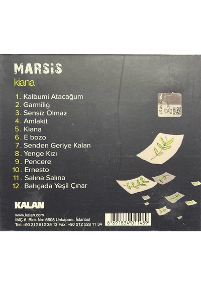 Plak Değildir Cd Dir Cd Marsis Kiana Cd