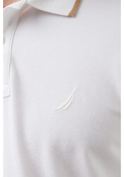 Nautica Erkek Beyaz Regular Fit Polo Yaka T-shirt-14602
