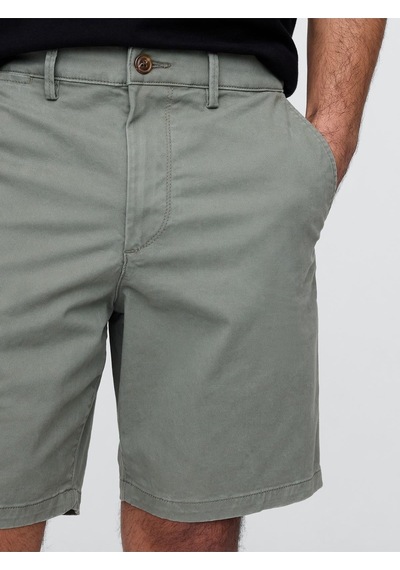 Gap Erkek Yeşil Essential Khaki Şort-13541 Yeşil-013