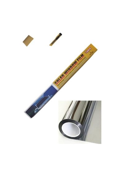 Aynalı Görünüm Cam Filmi Çizilmez 50 Cm X 6 Metre Kutu