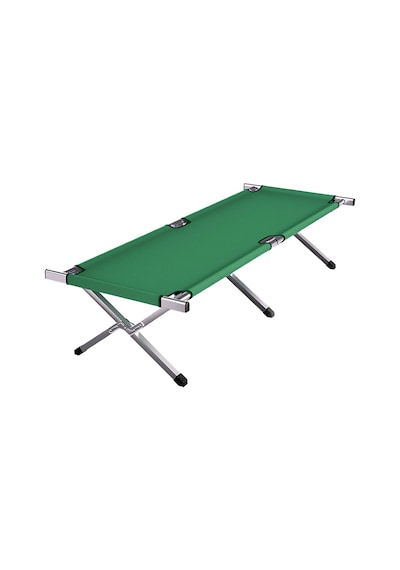 General Home Katlanır Kampet Şezlong Taşıma Çantalı, 190 Cm Dayanıklı Kamp Yatağı, Portatif Kampet Yeşil