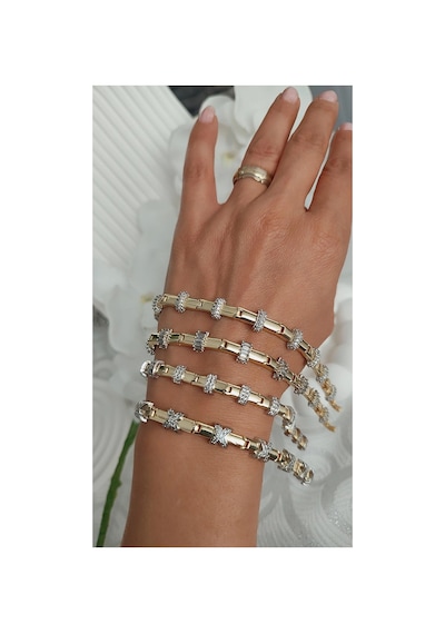 Xuping 14 K Kaplama Zirkon Taşlı Bileklikler. Seçtiğiniz Model Takı Kutusunda Gönderilmektedir Sarı Sarı
