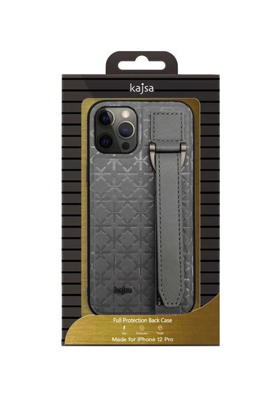 Kajsa Apple Uyumlu iPhone 12 Pro Max Kılıf Kajsa Neo Clasic Serisi Mono K Strap Kapak ZORE-218943