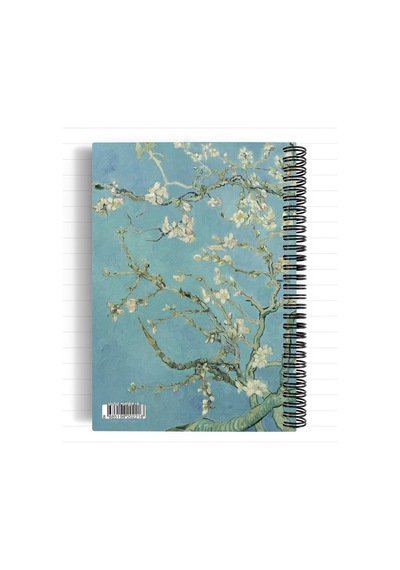 Vincent Van Gogh/almond Blossom,1890 Spiralli Defter 21 A5 Çizgili 100 Sayfa Okul Düz Çok Renkli