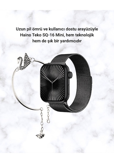 Sq-16 Mini Series 10 Dokunmatik Akıllı Saat Ritmi, Spo2, Uyku Takibi - Lisinya