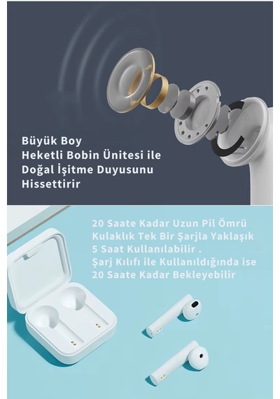 Wearfitpro Air 2 Se Bluetooth 5.0 Kablosuz Kulak İçi Kulaklık Tws