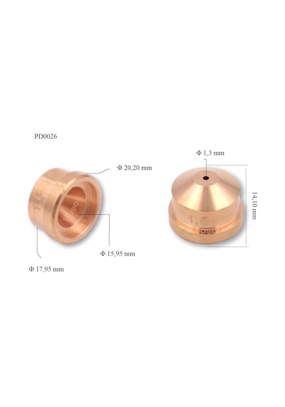 Trafimet Cb 100 - Cb 150 1,3mm Plazma Kesim Memesi Pd0026-13