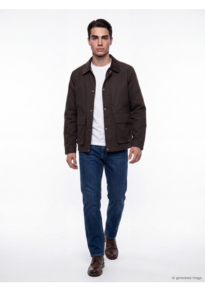 Lcwaıkıkı Classic Kahverengi Regular Fit Kadife Yaka Erkek Ceket