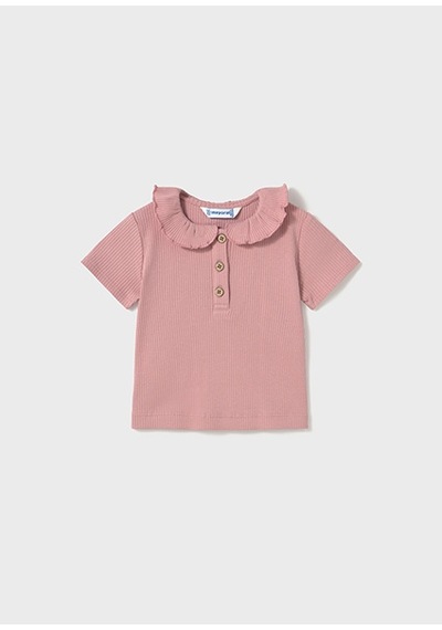 Mayoral Bebek Fırfırlı Polo Gömlek Pembe