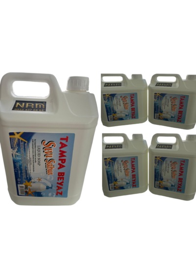Nrm Tampa Beyaz Sıvı El Sabunu Nrm, Paket 4 Adet 5lt