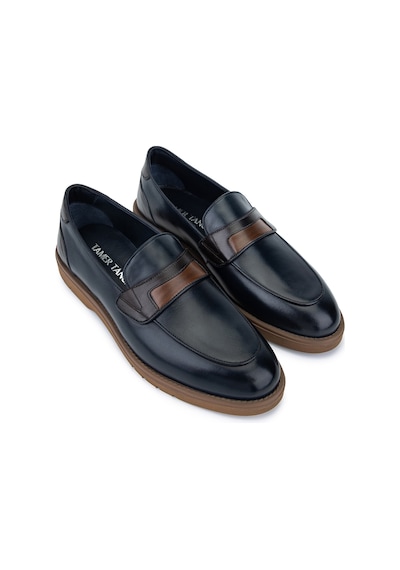 Tamer Tanca Erkek Hakiki Deri Lacivert Loafer Ayakkabı 1171 295-01 Erk Ayk Y26 Lacı/khv/taba Dr