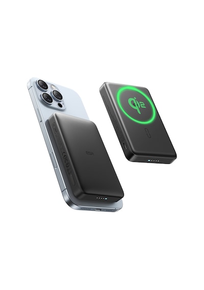 Halolock Qi2 10.000 Mah Magsafe Digital Powerbank Siyah BEYAZ