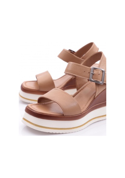 Dgn 400-24170 Kadin Mega Kalin Taban Sandalet Capıcıno