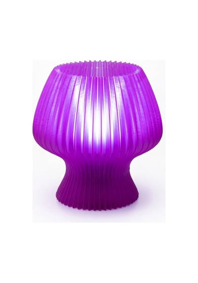Akordeon Tasarım Masa Lambası - 3d Pleated Doku Dekoratif Gece Lambası Modern Ev Hediyesi Aydınlatma Mor